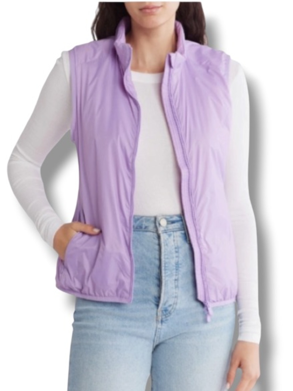Save the Duck Valentina Water Resistant Insulated Vest Lilac Purple NWT